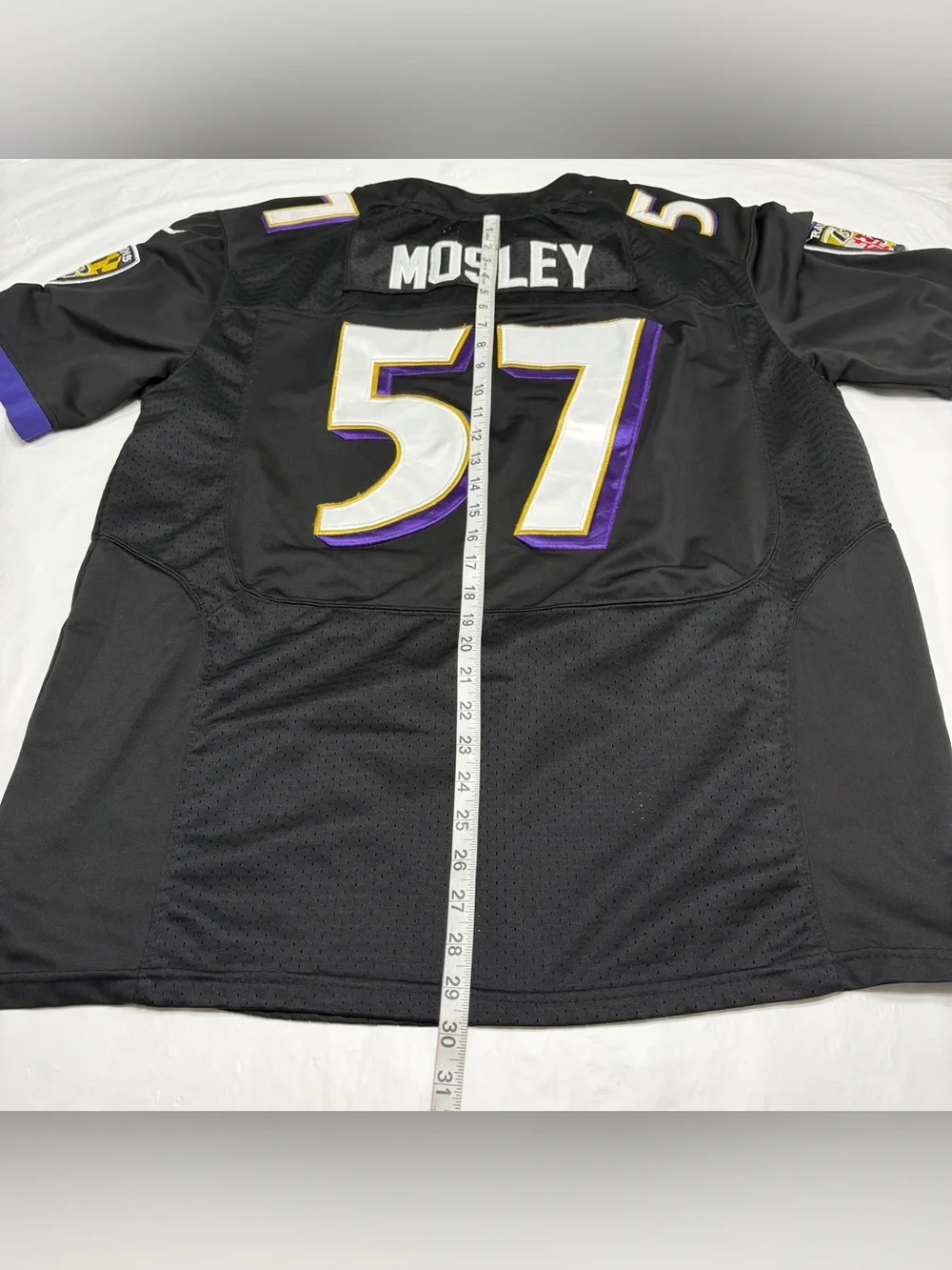 Nike On Field CJ Mosley #57 Black Baltimore Ravens Football Jersey Men’s 48